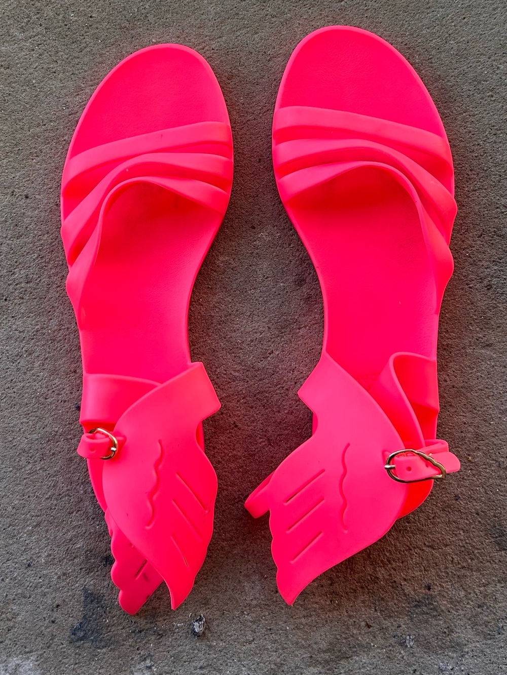 Sandals Ancient Greek Pink Strappy Jelly Sandals for Women 41 /10/10.5 - Picture 3 of 9